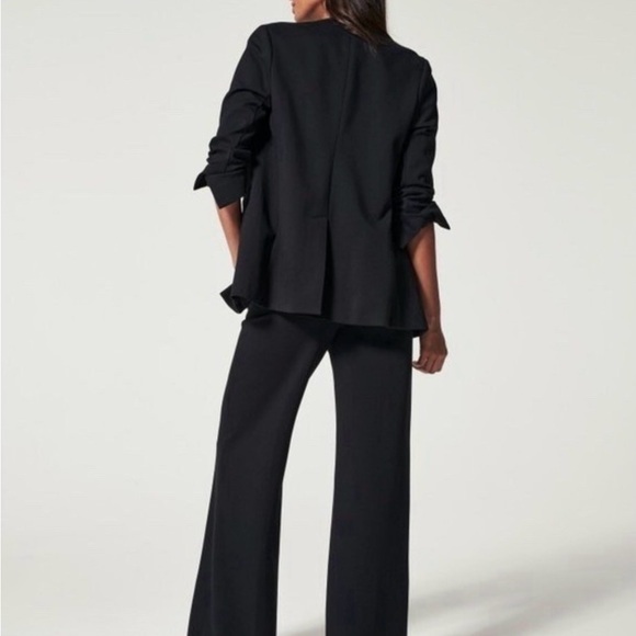 SPANX Black The Perfect Collarless Oversized Blazer Business Professional Small - Picture 3 of 6